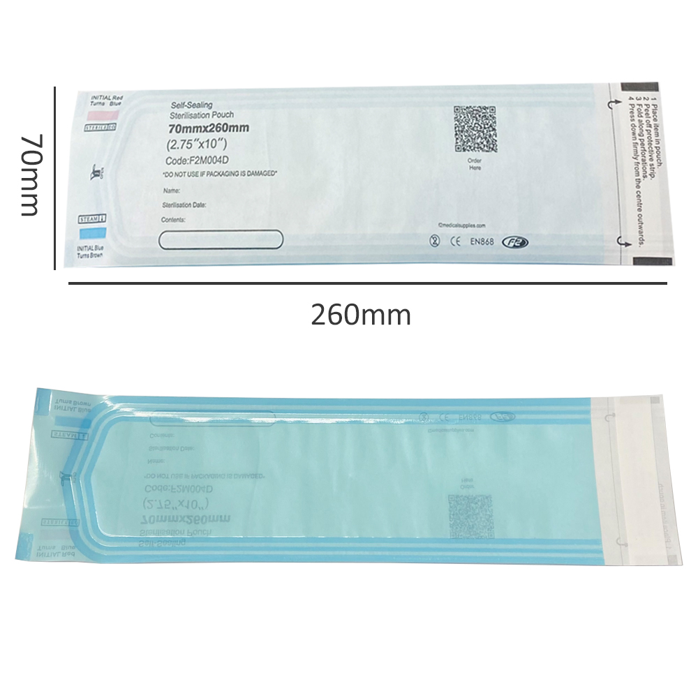 thumbnail image 2 of Sterilization Pouches 3.5"x9" Self-Sealing Autoclave Bags With Indicators For Professional Surgical Instrument Cleaning By P P Medical Surgical Box Of 200 2 of 12
