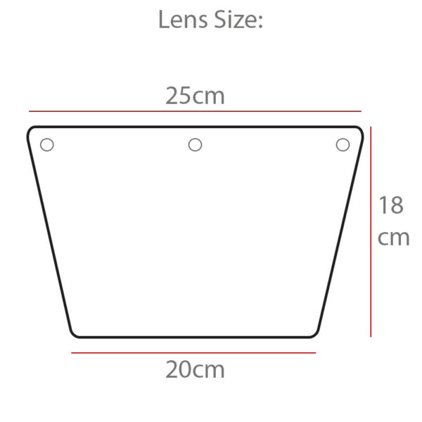 F2M050 Face Shield Lens