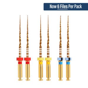 MTF Plus Gold Files (6pcs) 25mm - Assorted X1 X2 X3