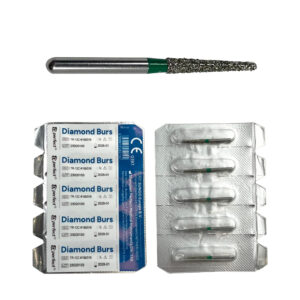Dental Perfect Diamond Burs 5 Pack - Taper Round End TR:12C - Coarse Grit - ISO: 199/016