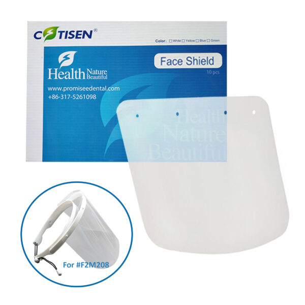 10 Replacement Lenses for F2M208 Face Visors / Face Shields