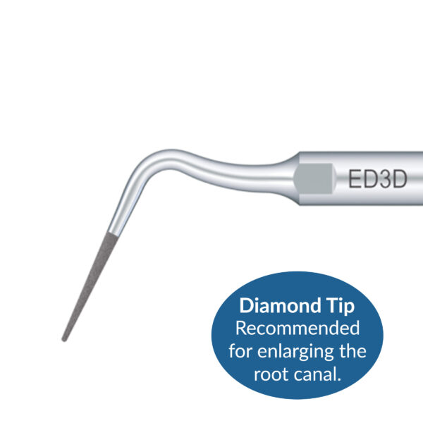 DTE Satelec Compatible Endodontic Ultrasonic Scaling Tip - ED3D 1 DTE ED3D Endo Tip F2 Medical Supplies