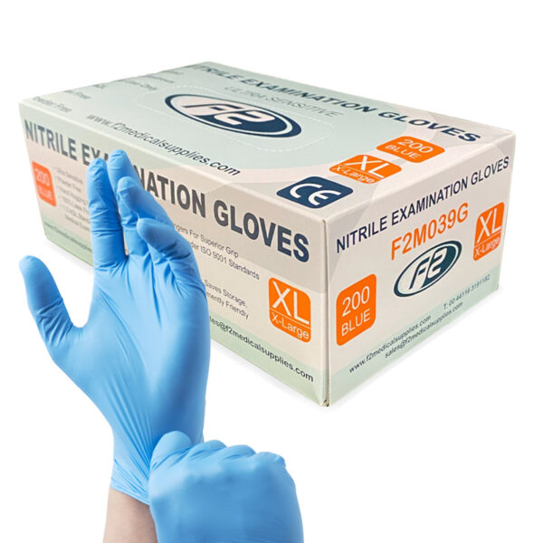 f2m039g f2 nitrile gloves extra large 1