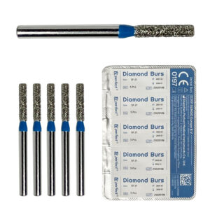 Dental Perfect Diamond Burs- Straight Flat End SF:21 Standard Grit - ISO: 110/014
