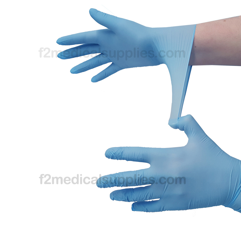 F2 Nitrile Examination Gloves (200) - LARGE