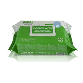 Clinell Universal Wipes - 200 Wipes Per Pack