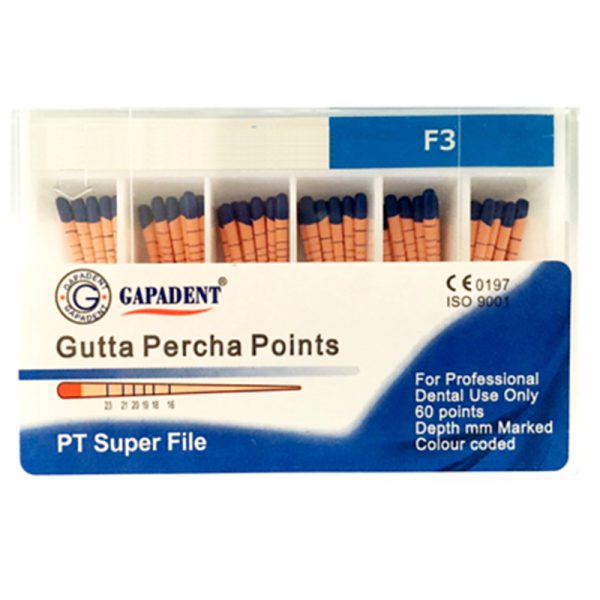 Gutta Percha Points F3(T3) 60 Pcs Per Pack