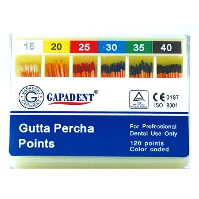 K Flexi Gutta Percha Points Size 15-40 120 Pcs Per Box