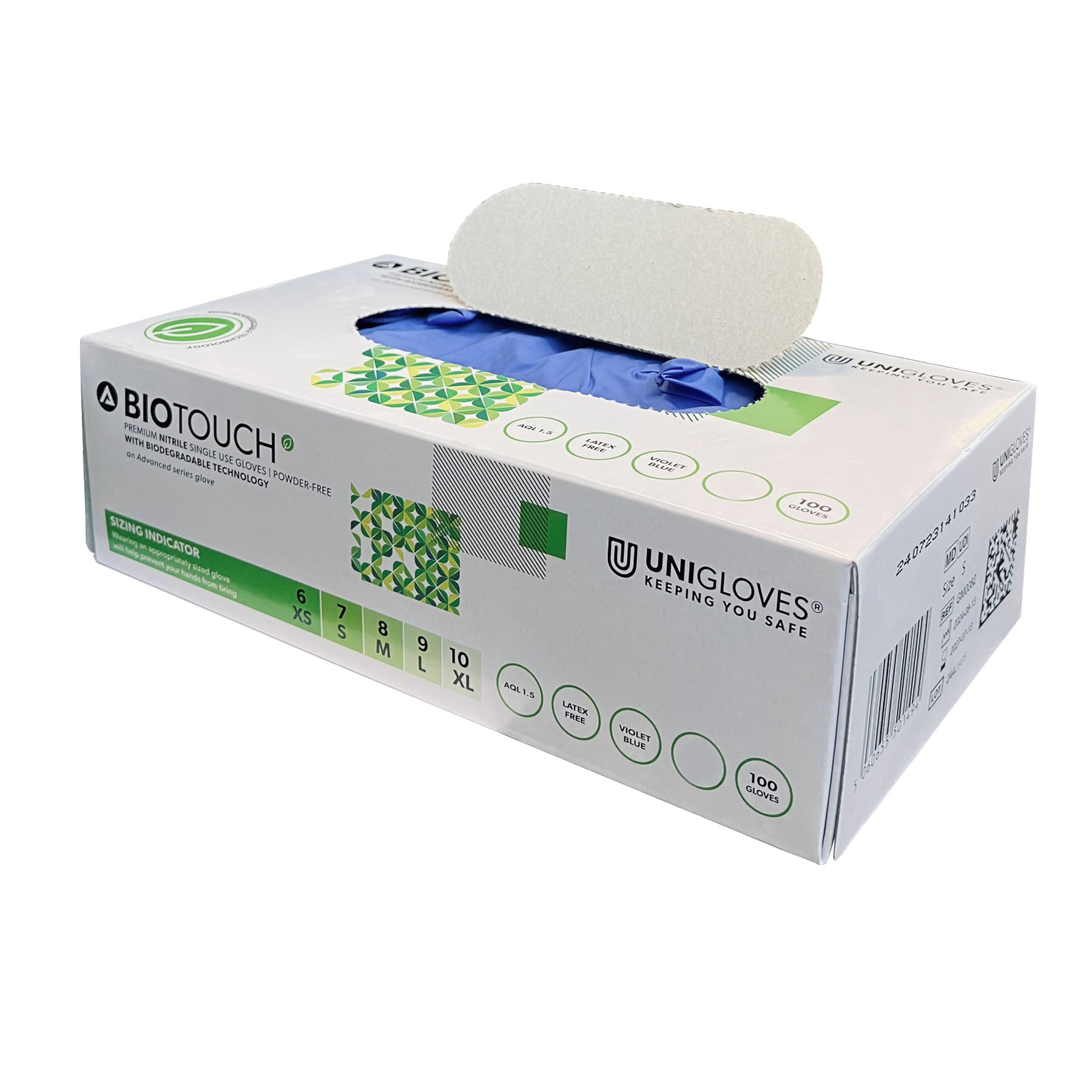 Unigloves Guanti Monouso In Nitrile Per Esami - Colore Nero, Taglia M - Senza Lattice, Per Uso Professionale E Domestico