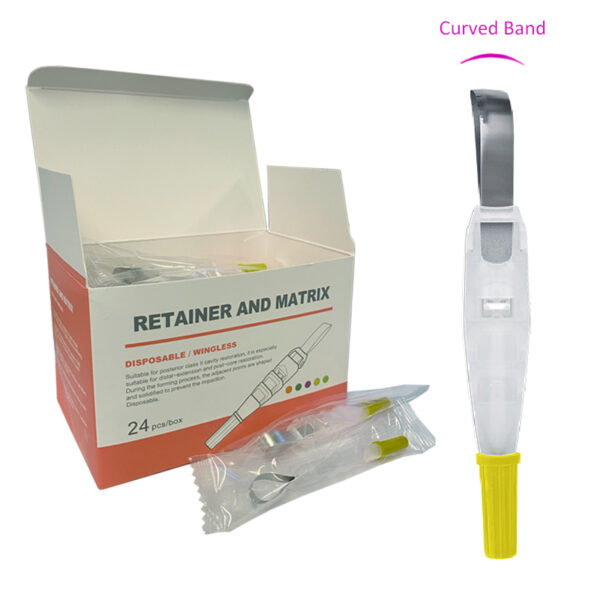 F2M288D Retainer Matrix Band Yellow Curved Wide 01