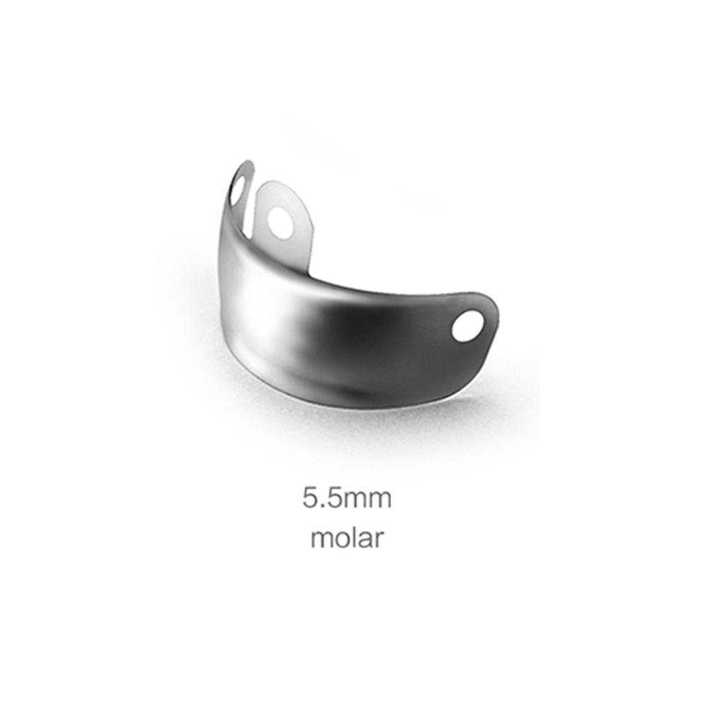 thumbnail image 2 of Easyinsmile 50x Dental Preformed Matrix Bands – Standard/Curved Metal 4.5/6mm – Universal Crown 2 of 5