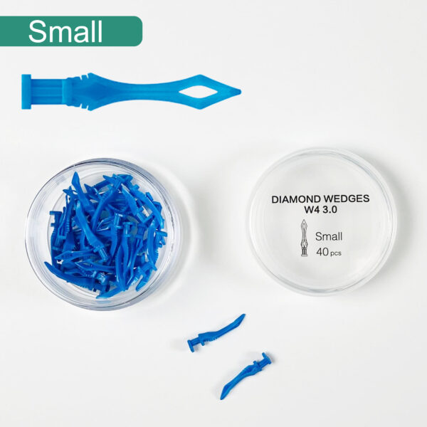 F2M334A Diamond Wedges 40 Pcs Blue Small
