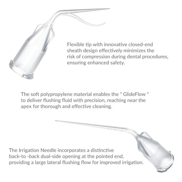 F2M339 Endo Irrigation Needles Flexible Tips 20pcs .03