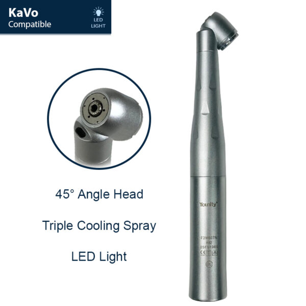 F2M607N Delma Younity 45 Degree High Speed Handpiece Push Button