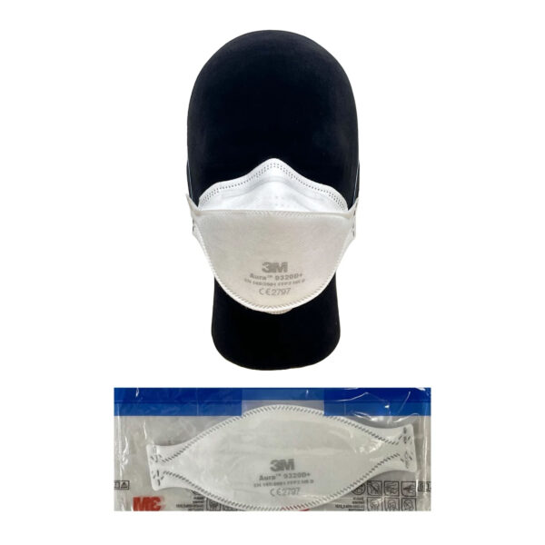3M Aura 9320D+ Unvalved FFP2 Disposable Respirator Mask 4 3M Aura 9320D Plus Respirator Mask F2 Medical Supplies