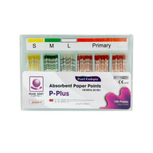 Pearl Dent P-Plus Absorbent Paper Points - For To & Fro Plus (TF4) System - Paper Points - 100pcs Assorted Sizes