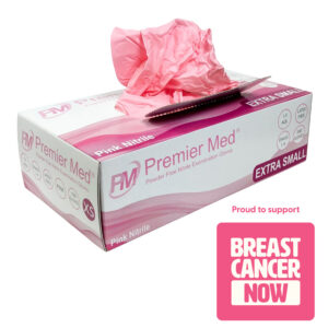 Premier Med Pink Nitrile Gloves (100pcs) - Extra Small