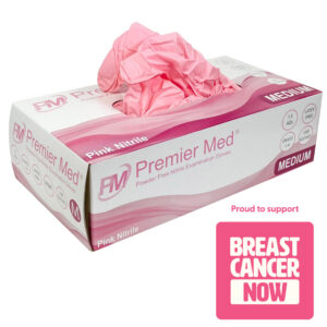 Premier Med Pink Nitrile Gloves (100pcs) - Medium