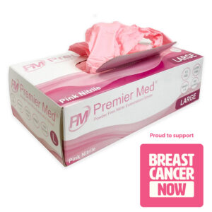 Premier Med Pink Nitrile Gloves (100pcs) - Large