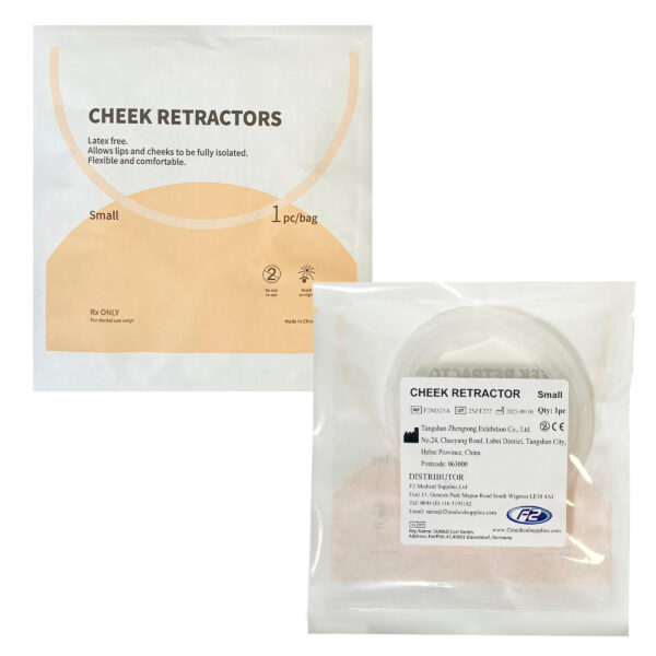 Latex-Free Lip and Cheek Retractors 20pcs - Size Small 4 F2M323A Small Lip and Cheek Retractors With Flexible Guard .3