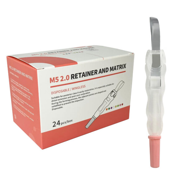 Disposable Adjustable Retainer and Matrix Band System Wingless M5 2.0 Pink - Narrow 4.8mm 3 F2M288G Disposable Retainer Matrix Bands Pink Wingless Narrow