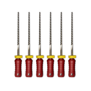 Dental Hand Files (6pcs) SS K Flexi Files - 25mm Length - Size #55