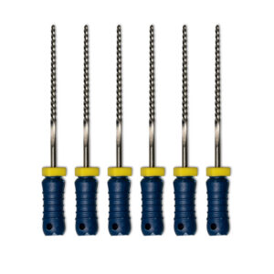 Dental Hand Files (6pcs) SS K Flexi Files - 25mm Length - Size #60