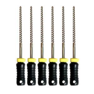 Dental Hand Files (6pcs) SS K Flexi Files - 25mm Length - Size #80