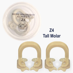 Resin Rubber Dam Clamps 2pcs - Z4 Tall Molar