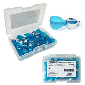 Blue Transparent Posterior Matrices M12 Bands (Pinch Tighten) - Large / Molar 50pcs
