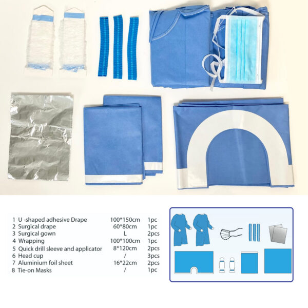 F2M720E Model 5 Implant Surgery Kit Dental Scrub Pack Contents