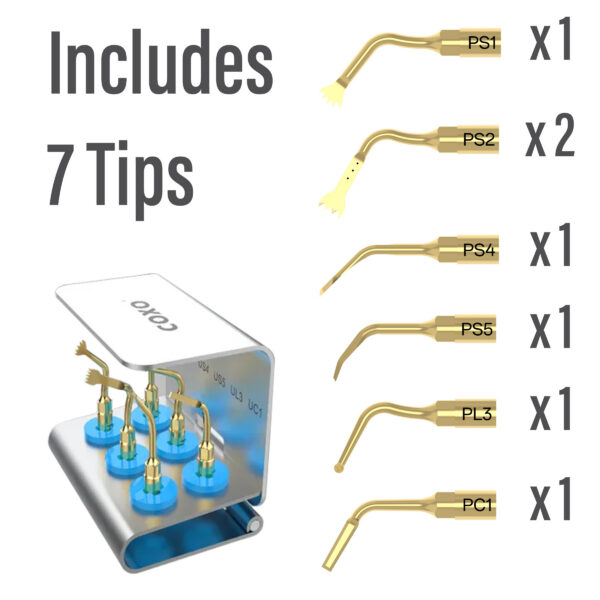 COXO C-EXPLORER PRO Dental Ultrasonic Surgical Motor 4 COXO C Explorer Pro Ultrasonic Surgery Includes 7 Tips
