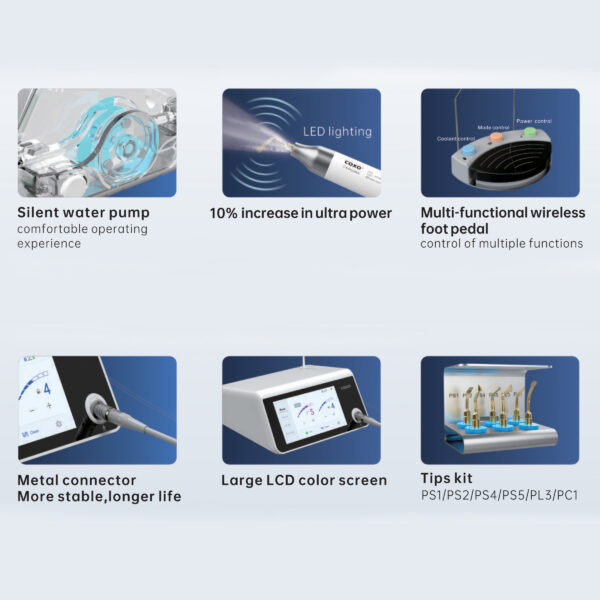 COXO C-EXPLORER PRO Dental Ultrasonic Surgical Motor 7 COXO C Explorer Pro Ultrasonic Surgery Unit Features