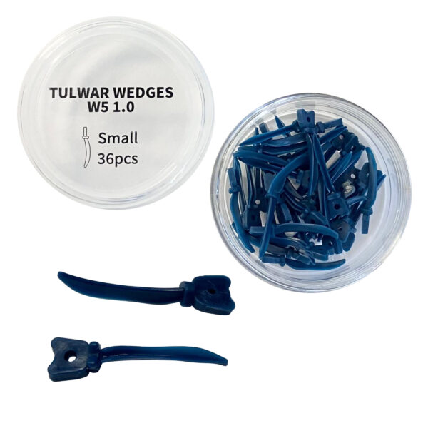 Small - Plastic Interdental Tulwar Wedges 36pcs Navy