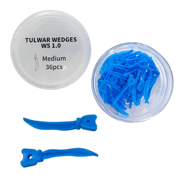 Medium - Plastic Interdental Tulwar Wedges 36pcs Blue