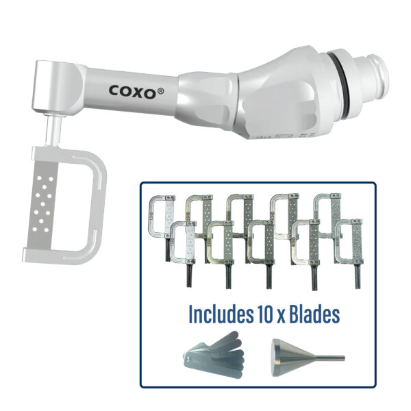 COXO CX235C1 C-SMART-I Pilot Advanced IPR Ortho Contra-angle Handpiece C-iR1 + 10 Blades
