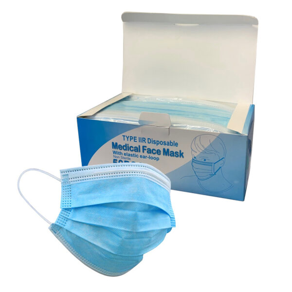 TYPE IIR Blue Masks (50 Pcs) with Ear-loop