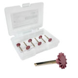 Pink Medium - P2 Diamond Impregnated Double Blade Composite Polishing Mini Discs Wheels 6pcs