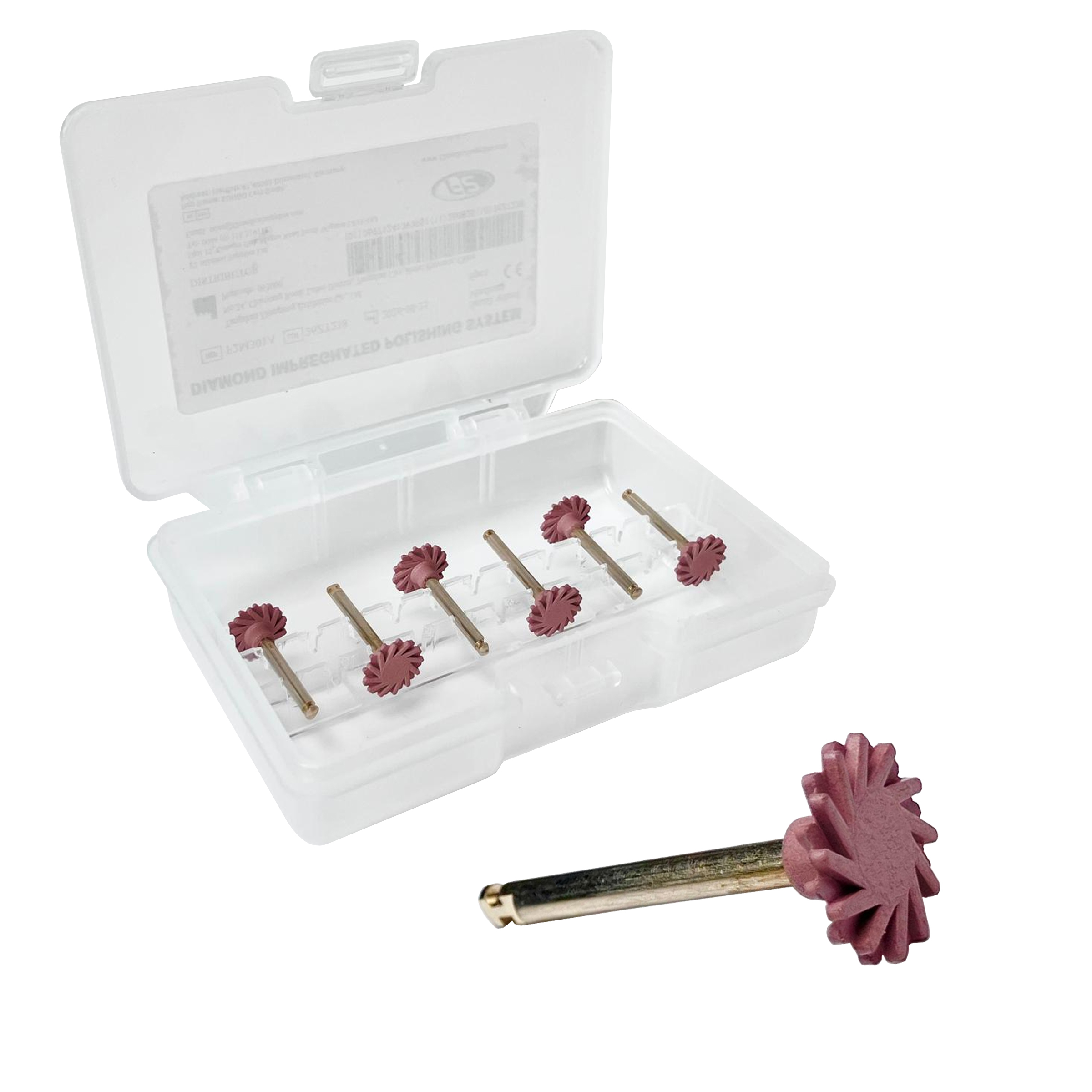 Pink Medium - P2 Diamond Impregnated Double Blade Composite Polishing Mini Discs Wheels 6pcs 1 Pink Medium - P2 Diamond Impregnated Double Blade Composite Polishing Mini Discs Wheels 6pcs