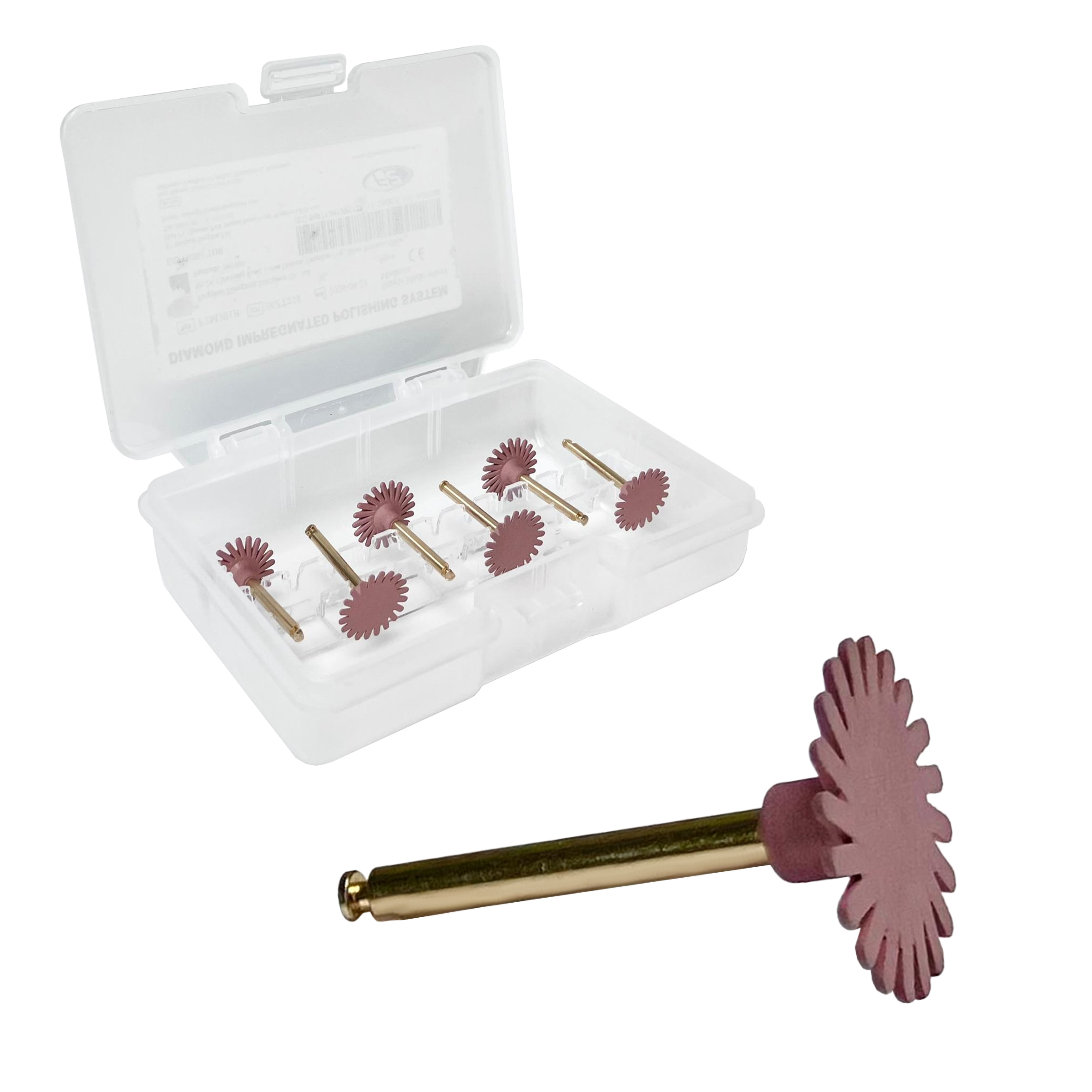 Pink Medium - P2 Diamond Impregnated Single Blade Composite Polishing Discs Wheels 6pcs 1 Pink Medium - P2 Diamond Impregnated Single Blade Composite Polishing Discs Wheels 6pcs