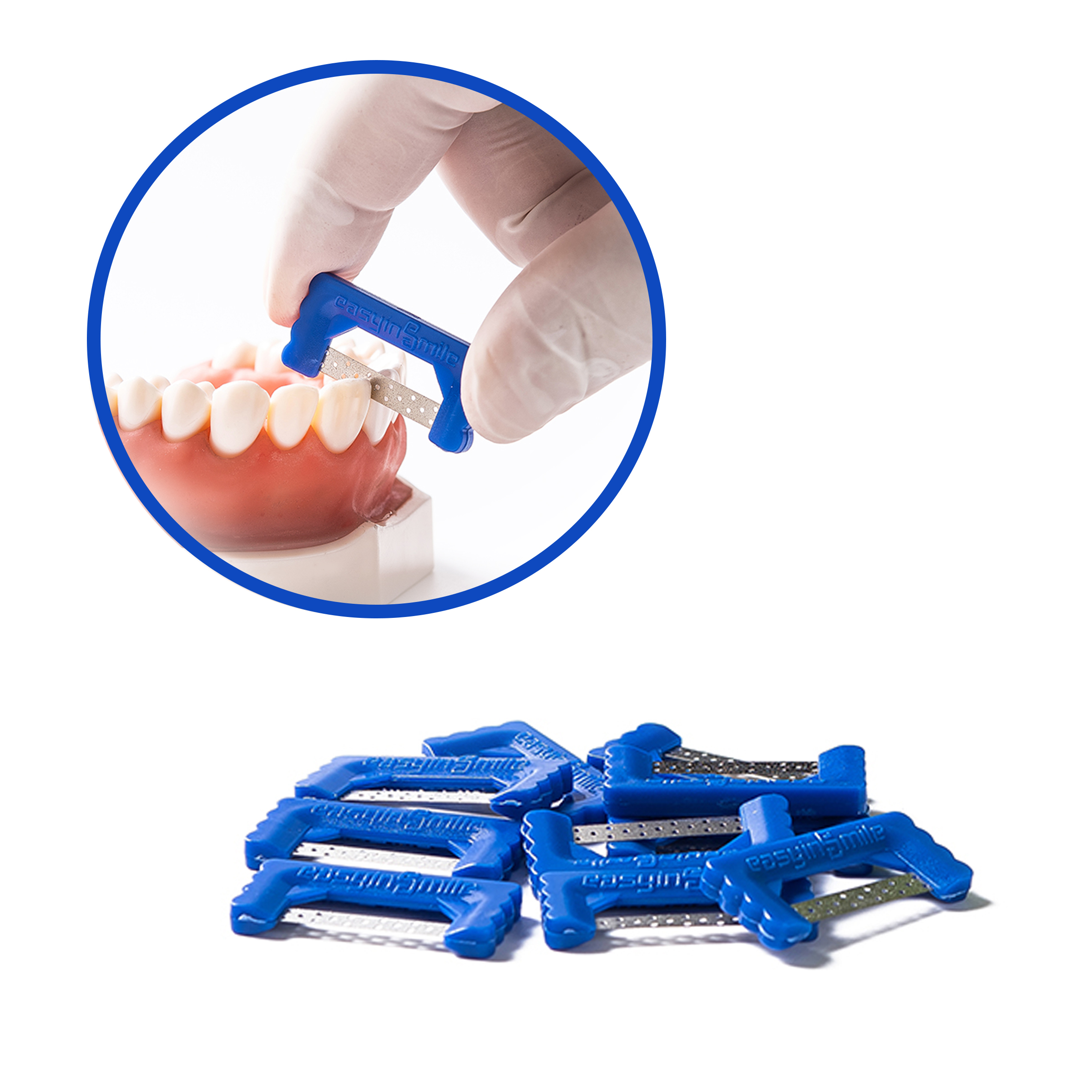 EasyinSmile IPR Stripping Blades 10pcs - Dark Blue 4mm / 0.1mm Diamond Blade 4 EasyinSmile IPR Stripping Blades 10pcs - Dark Blue 4mm / 0.1mm Diamond Blade - Image 4