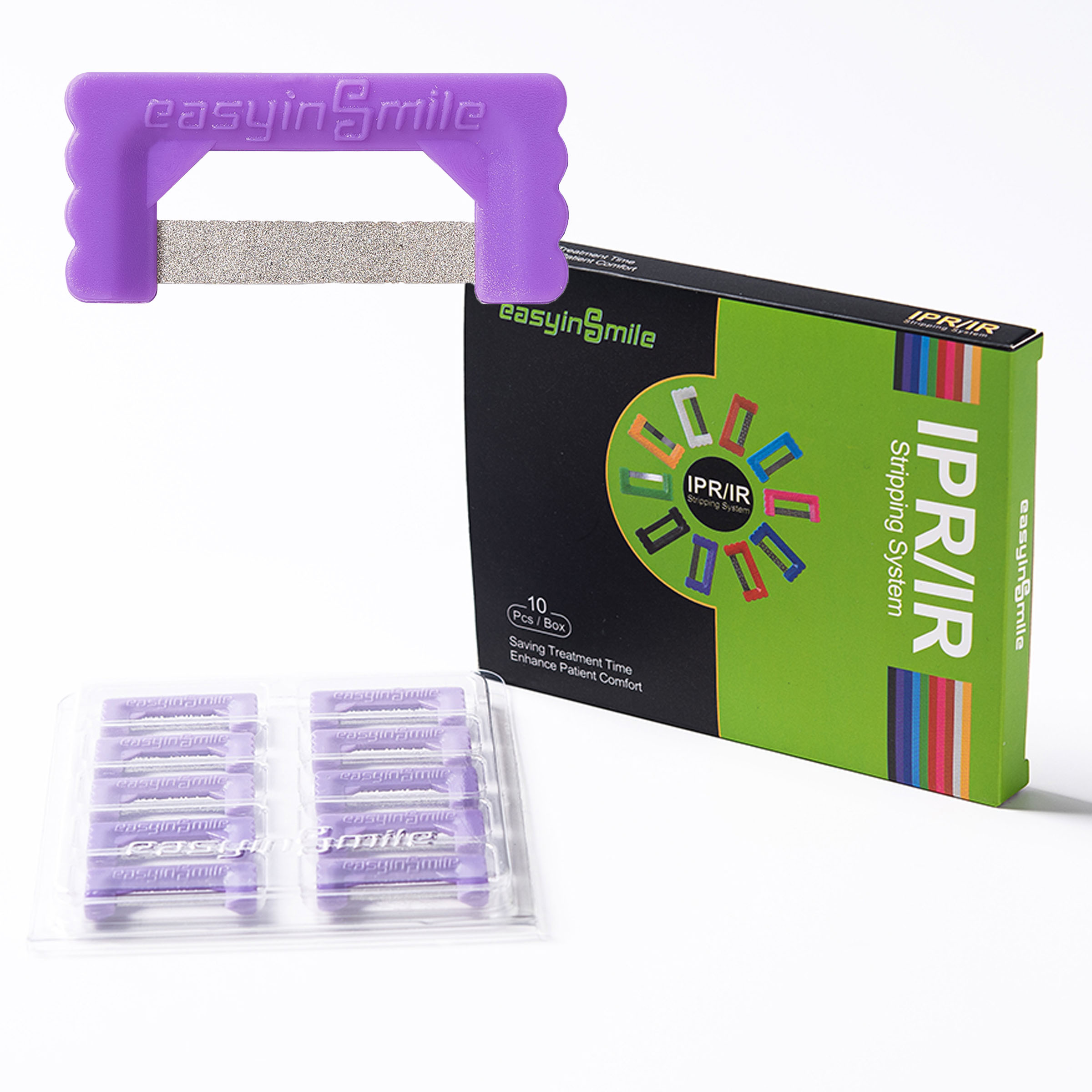 EasyinSmile IPR Stripping Blades 10pcs - Bright Purple 4mm / 0.2mm Diamond Blade 1 EasyinSmile IPR Stripping Blades 10pcs - Bright Purple 4mm / 0.2mm Diamond Blade